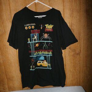 Men's Disney Pixar Toy Story Tee  8-Bit Retro Game  High Score Tee  XL